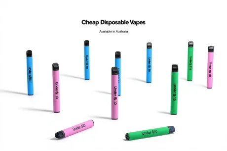 Colorful vapes with Australian flag