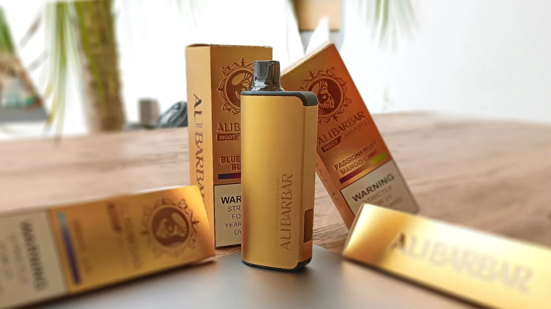 The long-lasting alibarbar vape 9000 puffs device.