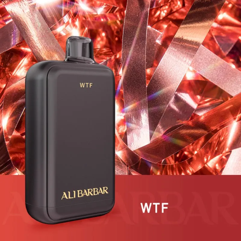 A striking image hinting at the bold wtf alibarbar flavour profile.